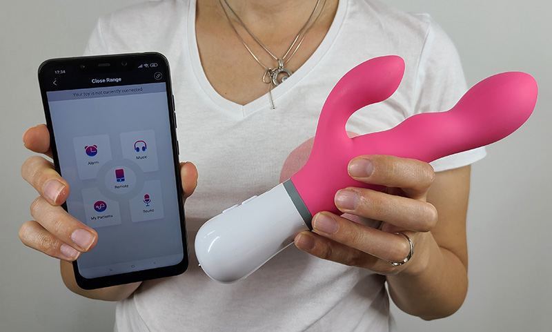 Loovense Nora rabbit vibrator with an app