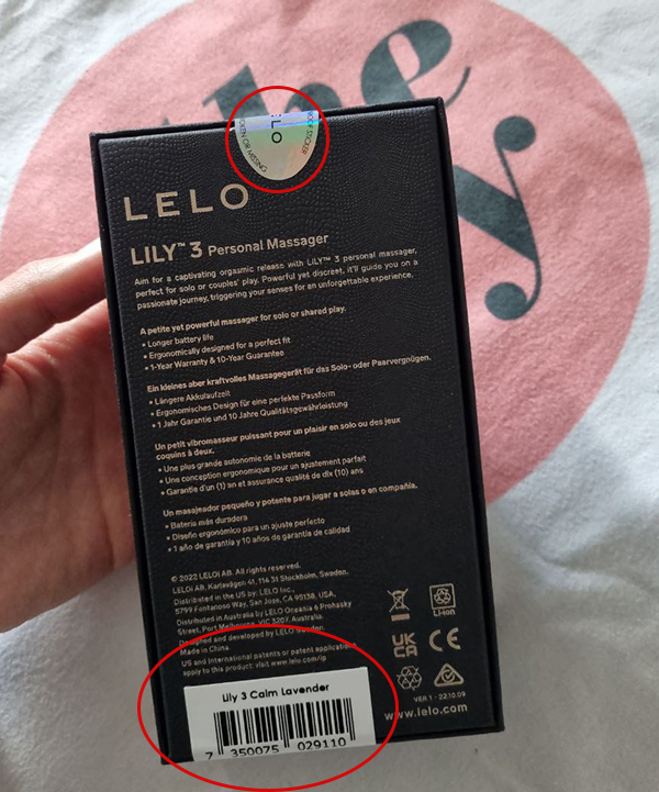 LELO Lily 3 Safety Seals