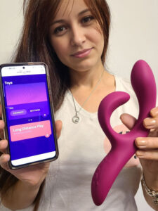We-Vibe Nova 2 app and remote controlled rabbit vibrator