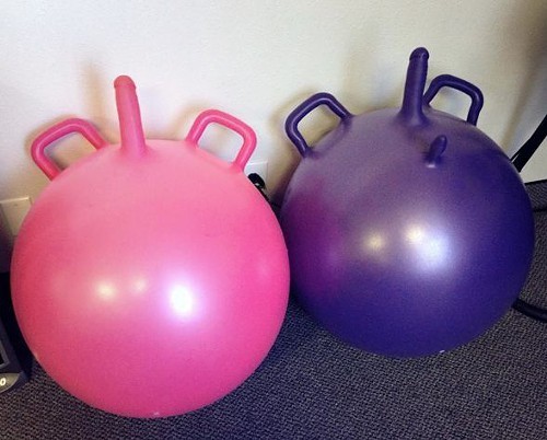 Exercise Ball With Dildo