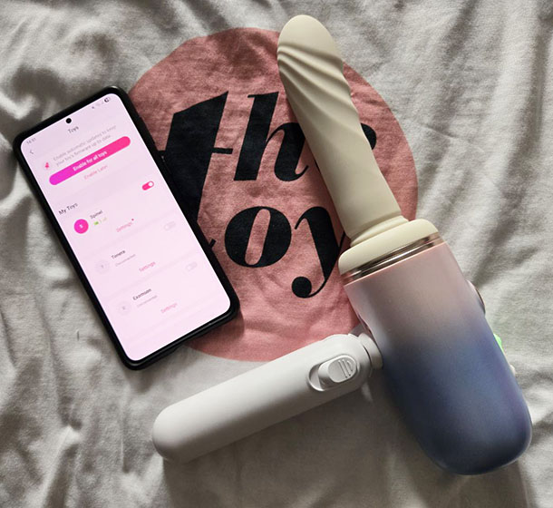 Lovense Spinel App-controlled Heating and Thrusting Dildo