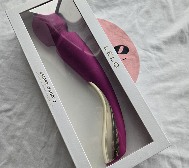 LELO Smart Wand 2 in its box.