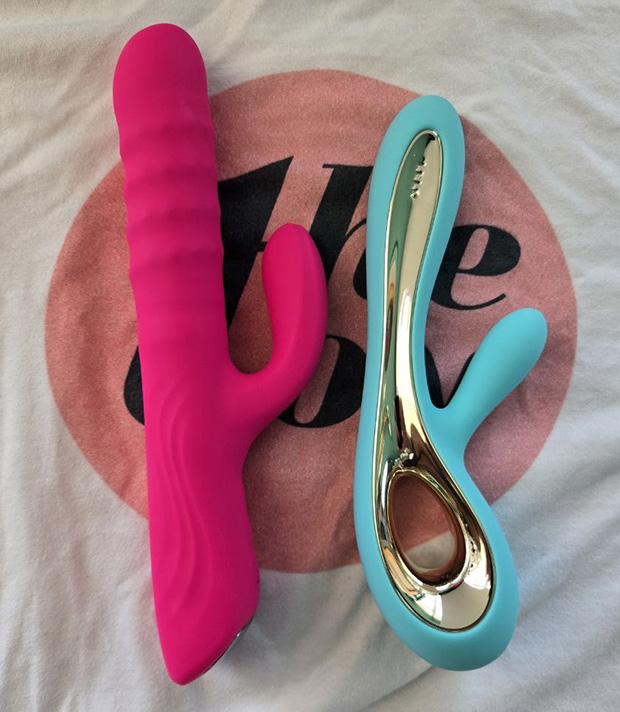 Velvo on the left next to LELO Soraya Wave on the right
