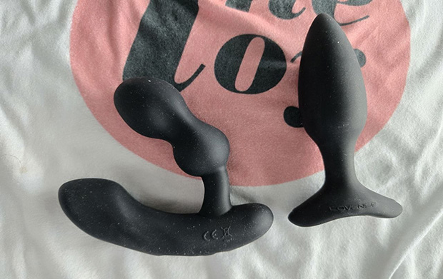 Lovense Edge 2 on the left and Lovense Hush 2 S on the right side by side comparison