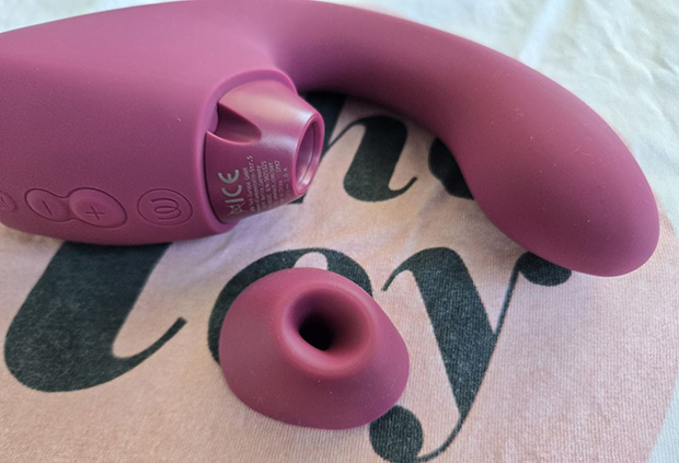 Womanizer Next Duo mouth close up demonstrating the rim